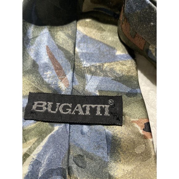 Bugatti Mens Abstract Pattern Silk Tie - Picture 3 of 3